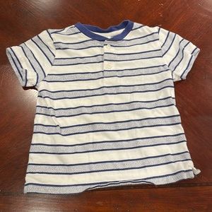 Janie & Jack size 3 blue and white tshirt